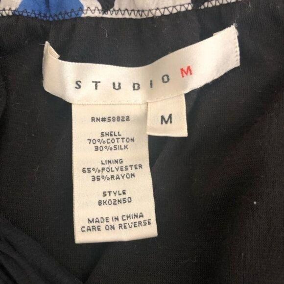 Studio M Cotton Silk Blend Dress with Lining Medium - Picture 5 of 5